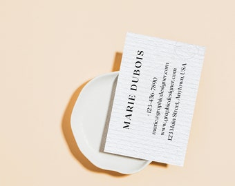 editable business card - minimalist business cards - instant download- DIY business card -