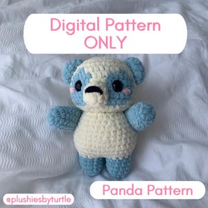 Modèle panda au crochet PDF à télécharger UNIQUEMENT