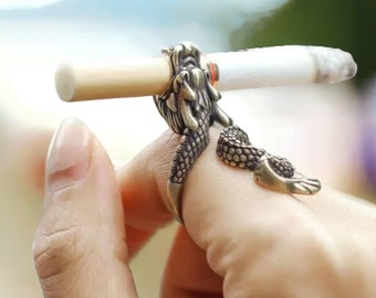 Joint Holder Ring, Cigar Hand Ring, Cigarette Holder Ring, Smoking Ring, Blunt Holder