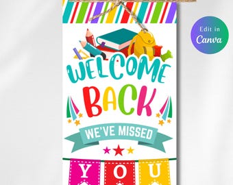 Editable WELCOME BACK to the Office - Welcome Back to Work