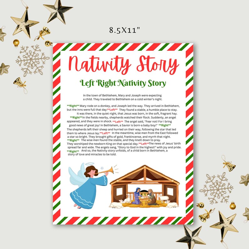 PRINTABLE LEFT RIGHT Nativity Story Christmas Bible Nativity Game printable-left-right-nativity-story-christmas-bible-nativity-game