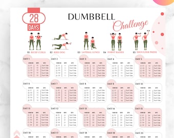 28 DAYS DUMBBELL CHALLENGE, Lower Back Stretch, Relieve Back Pain, Digital Fitness Plan, Back Stretch Guide, Muscle Pain, Back Pain