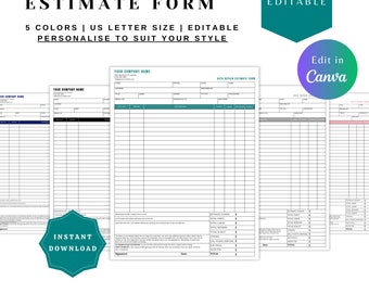 AUTO REPAIR TEMPLATE,estimate template, estimate form, invoice template, insurance estimate, quote template, auto body estimate, repair form