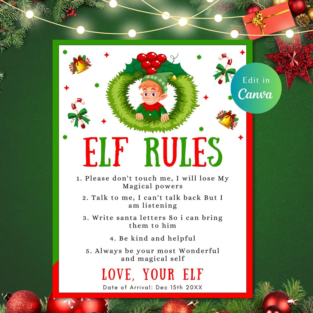 printable-elf-rules-sign-elf-letter-elf-printable-letter-from-elf