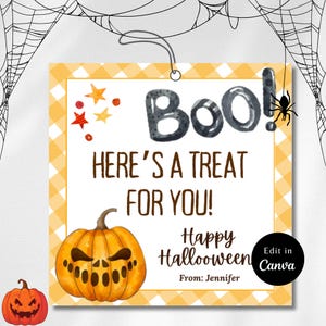 Editable HALLOWEEN TAGS, Halloween Gift Tags, Halloween Gift Tag, Halloween tag, halloween printable, cute halloween tags, Halloween