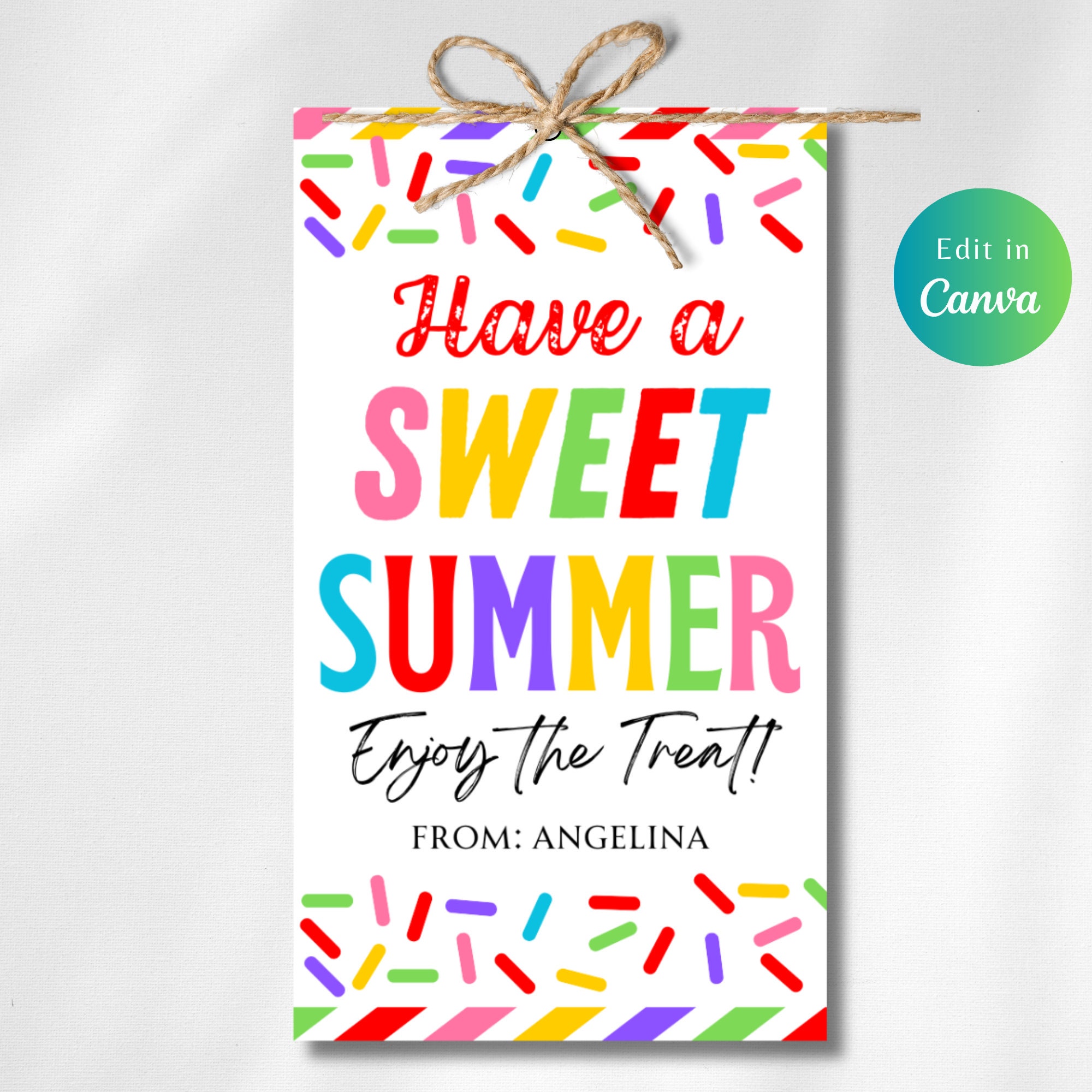 Editable Have A Sweet Summer Tag - Il Fullxfull.5979625160 479l 