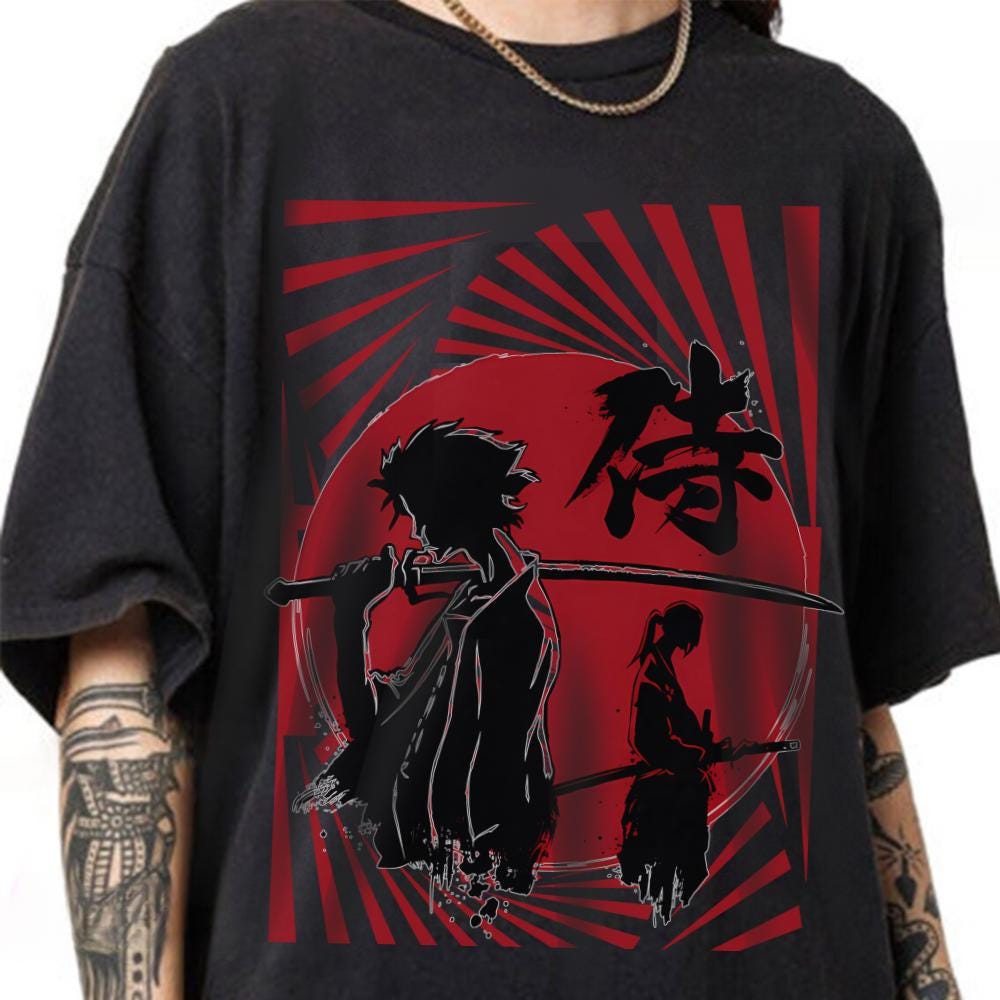 ODM SAMURAI CHAMPLOO ムゲン ジン Tシャツ XL ODM SAMURAI CHAMPLOO ムゲン ジン Tシャツ XL