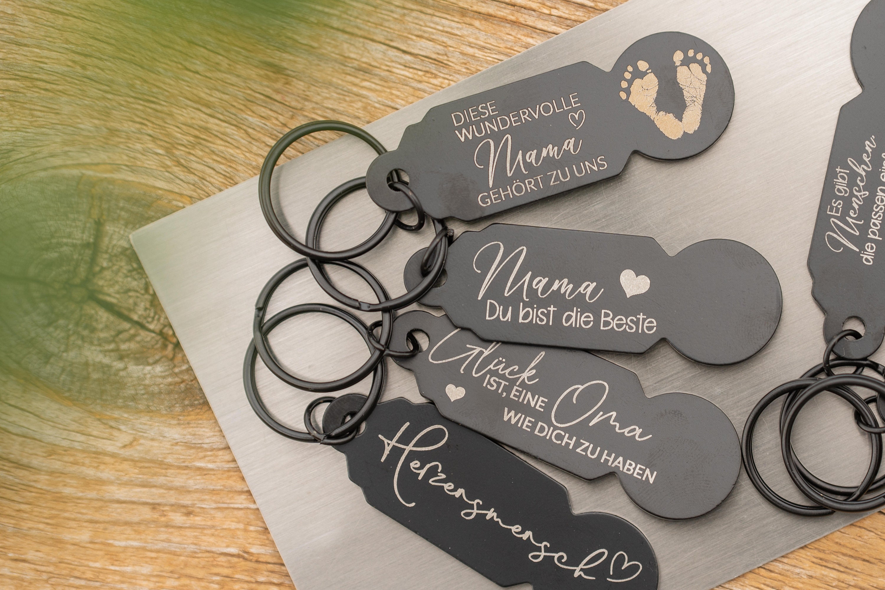 Einkaufswagenchips Edelstahl - 10 Stück Personalisiert