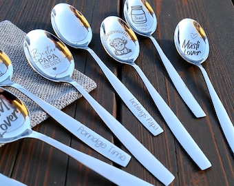 Bowl Porridge Esslöffel Edelstahl Wunschgravur perfektes Geschenk Weihnachten Geburtstag oder einfach so. Personalisiert