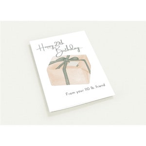 Paquete de 10 tarjetas de felicitación divertidas para el 29.° cumpleaños (sobres estándar) (envíos solo a EE. UU. y Canadá) Interior en blanco