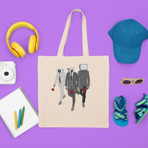 Printed Skibidi Toilet Classic Tote Bag