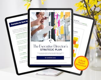 The Executive Director's Strategic Plan | Planning Workbook | For Nonprofits | Environmental Scan | SWOT | Goals | DIY or Board of Directors