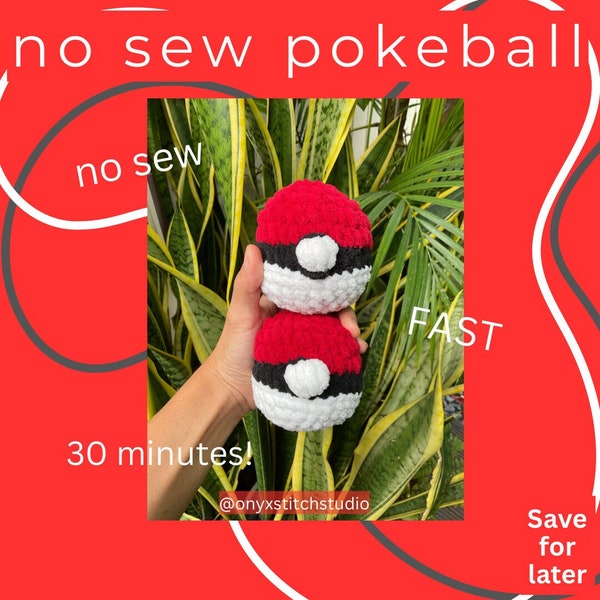 No Sew Pokeball Crochet Pattern