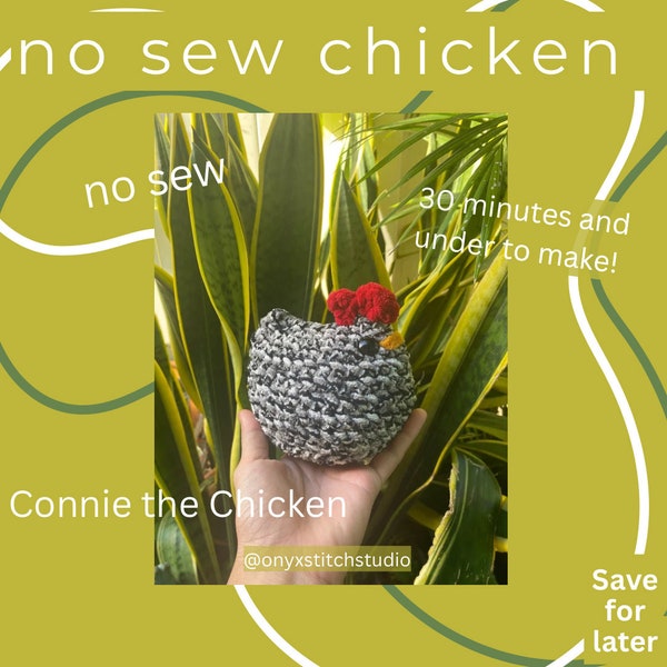 No Sew Connie the Chicken Crochet Pattern
