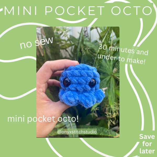 No Sew Mini Pocket Octopus Crochet Pattern