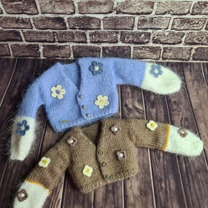 Delicate cardigans for a 11 inch / 30 cm femate Dolls / Doll Clothes / Premium Handmade Quality / Clothes for Dolls / Fashion Doll Clothes