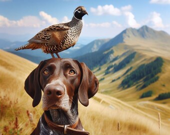 German Shorthair Pointer Digital Art