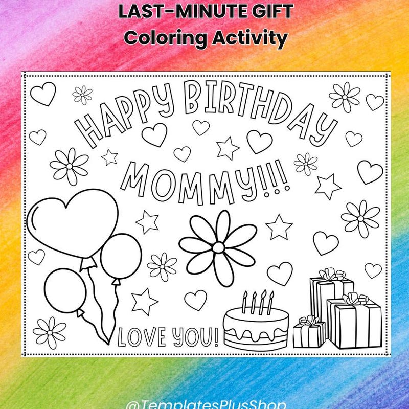 Birthday Card to Mommy - Etsy