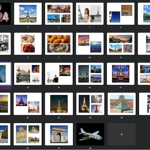 Customizable travel Photo album TEMPLATE Canva template for travel photos DIY vacation photo book family keepsake digital scrapbook 8.5x11