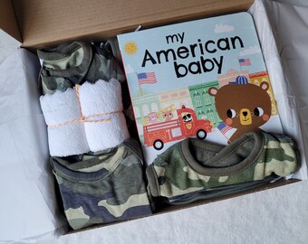 Gift Box for Baby - Camouflage - Proud American 8 piece set