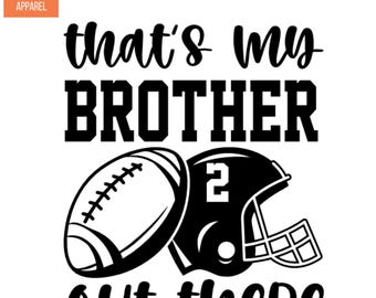 Thats my brother out there Iron On Patches Decals Transfers Applique Letters for T-Shirts Personalized with Number | SEC Apparel