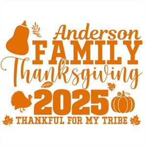 Custom Family Thanksgiving Iron On Decals Patch Transfers Applique Letters for t Shirts Fabric Clothing with Name