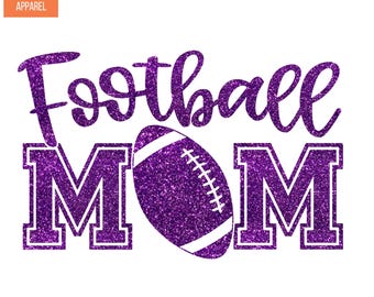 Football Mom Iron On Patches Decals Transfers Applique Letters for T-Shirts