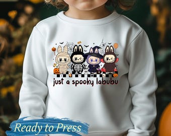 Just A Spooky Doll Monster Characters, Coquette Doll For Kids Girls, Monster Doll Horror ,Cartoon Halloween, Gift For Girl - DTF Transfer