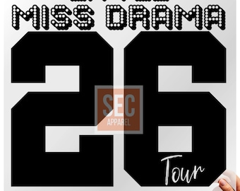 カーディ・B リトル・ミス ドラマ アイロン転写シート – DTF プレス準備完了