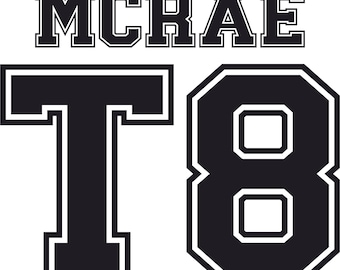 Mcrae T8 Iron On Transfers – Easy, Vibrant & Long-Lasting!