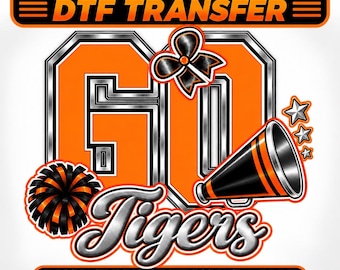 Custom Team Fan DTF Transfer, Personalized School Spirit Iron On, Custom Team Name and Colors, Sports Fan Ready to Press Decal