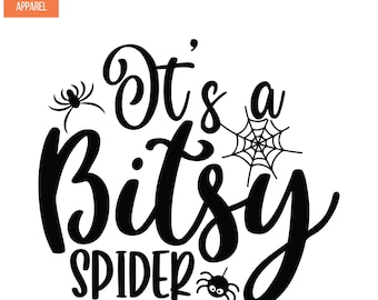 Itsy Bitsy Spider Stryk-på-dekaler Patch Transfers Applikationsbokstäver för t-shirts Tyg Kläder | SEC Apparel