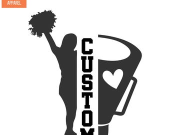 Cheer Iron On Patches Decals Transfers Applique Letters for T-Shirts Fabric Clothing Personalized with Name