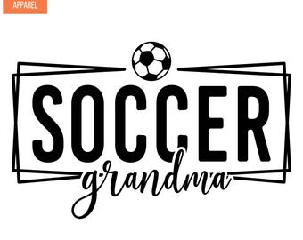Soccer Grandma Iron On Patches Decals Transfers Letters for T-Shirts 1