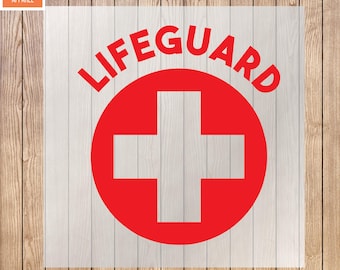 Lifeguard Iron-On Decal Iron On Decals Transfers Applique Letters for t Shirts Fabric Clothing