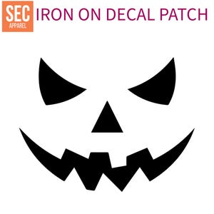Jack O Lantern Iron On Patches Decalques Transferências Aplique Letras para Camisetas Tecido Roupas