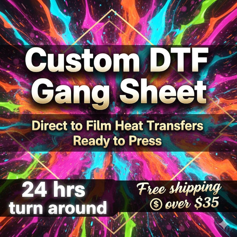 Custom DTF Gang Sheet - Ready to Press DTF Transfers | Direct to Film ...