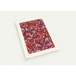 Floral Obst handgezeichnete botanische Grußkarte Buntstift Illustration leer Geburtstag Danke Sympathie