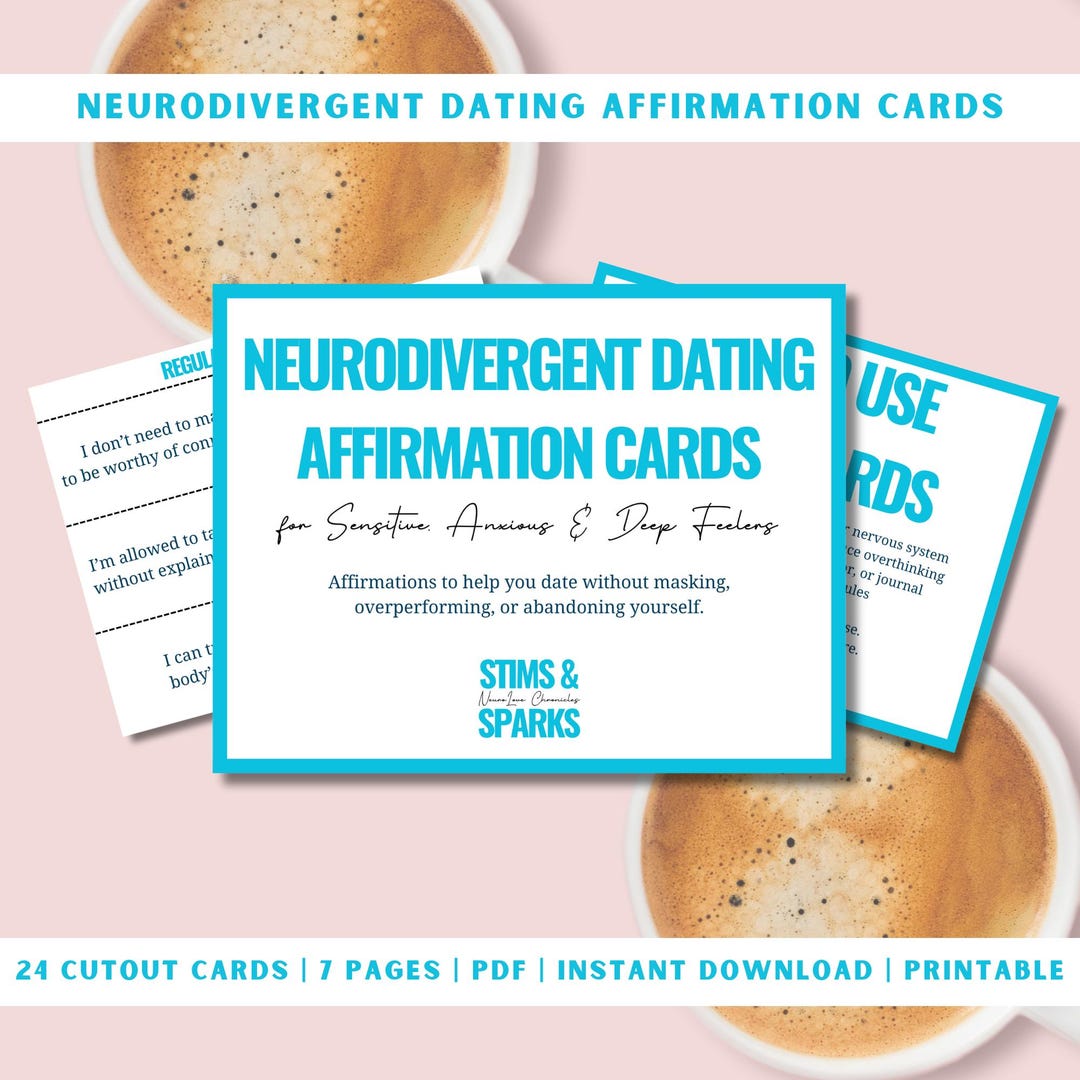 Neurodivergent Dating Affirmation Cards | Printable Affirmations for ...