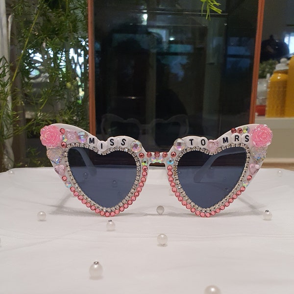 Miss To Mrs Sunglasses, Bride Sunglasses, Bridal Shower Sunglasses, Bachelorette Sunglasses, Hen's Party Sunglasses, Bride To Be Sunglasses