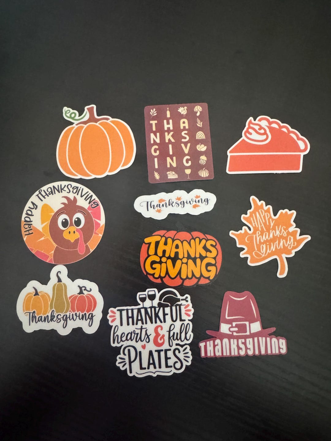 2” Thanksgiving Sticker Pack | 10-pack | Waterproof Vinyl | Die Cut - Etsy