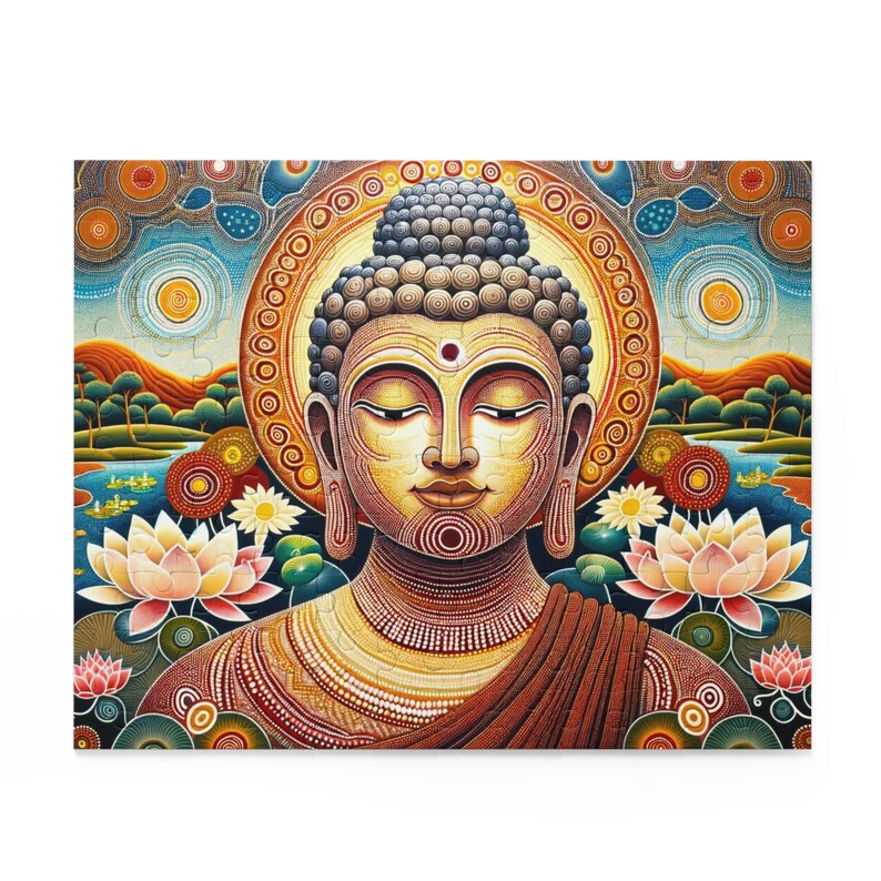 Hansepuzzle 39104 – Buddha-Puzzle Mit 1000 Teilen – 60×46 Cm – Inkl. Aufbewahrungsbox Und Beutel