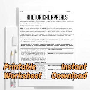 Rhetorische Appelle Arbeitsblatt