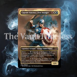 Captain America, First Avenger Foil Full Borderless Metal Captain America, First Avenger Foil Full Borderless Metal