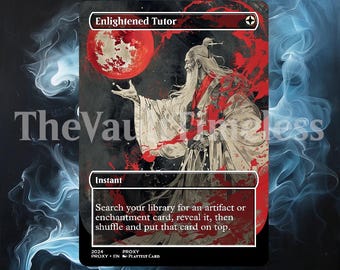 Proxy in stile giapponese Enlightened Tutor - Proxy personalizzato per Commander - Proxy