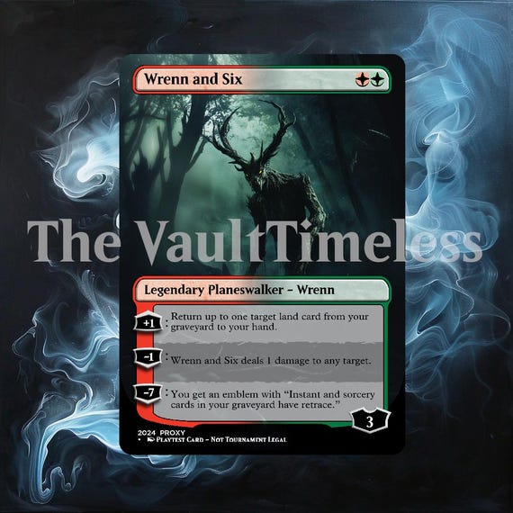 wrenn mtg cards Can and Seven target Zendikar Rising double-faced land cards? Put any number of land cards from your hand onto the battlefield tapped.3 Wrenn and Six Proxy -
