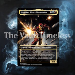 Iron Man, Titan of Innovation Foil Full Borderless Metal Iron Man, Titan of Innovation Foil Full Borderless Metal