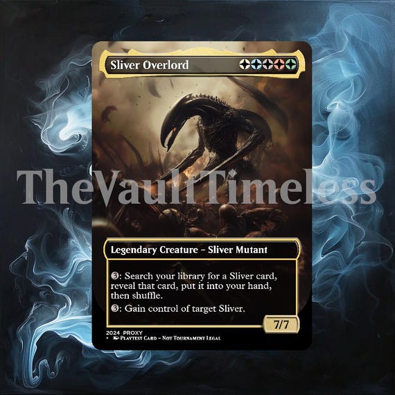 Sliver Overlord Proxy - Custom Proxy for Commander - Proxies - Etsy