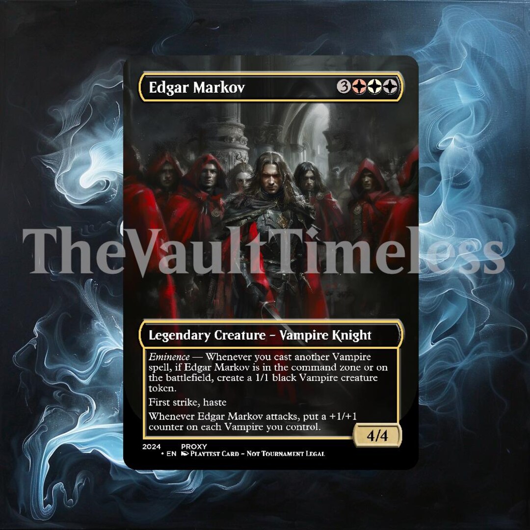 Edgar Markov Proxy - Custom Proxy for Commander - Proxies - Etsy