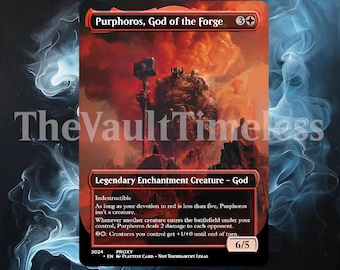 Purphoros, God of the Forge Proxy - Custom Proxy for Commander - Proxies